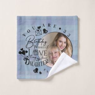 Typographie de photo d'anniversaire de fille moder