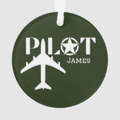 Typographie de pilote & Avion militaire, Minimalis (dos)