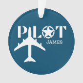 Typographie de pilote & Avion militaire, Minimalis (devant)