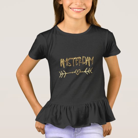 Typographie de regard d'or de noir d'amour t-shirt