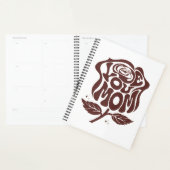 Typographie de rose pour maman que j'aime (Devant avec enveloppe)