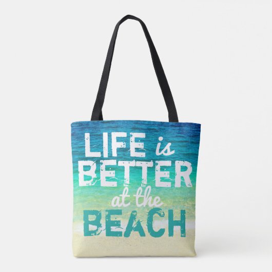 typographie de sac de plage tropical (Dos)