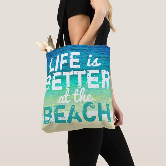 typographie de sac de plage tropical (De près)