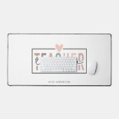 Typographie de script de l'enseignant Nom personna (Clavier et souris)