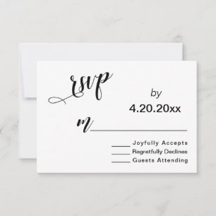 Typographie de script élégant, RSVP de mariage min