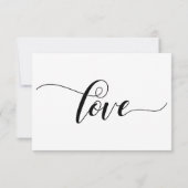 Typographie de script élégant, RSVP de mariage min (Dos)