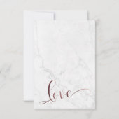 Typographie de script Rose Gold & Réponse RSVP en (Dos)