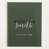 Typographie de script vert foncé moderne (Devant)