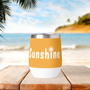 Typographie de soleil d'été Couleurs personnalisée