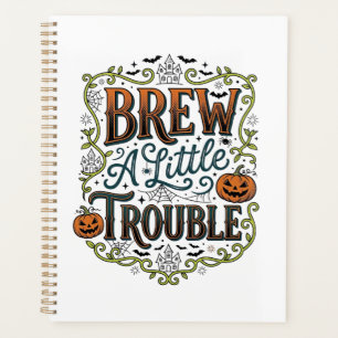 Typographie de sorcière d'Halloween Brasse Un Peu 