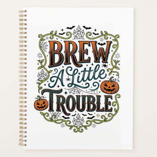 Typographie de sorcière d'Halloween Brasse Un Peu (Devant)