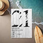 Typographie de surfeur rustique Invitation d'anniv
