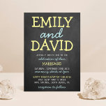 Typographie de tableau moderne Invitations de mari<br><div class="desc">Typographie de tableau moderne Invitations de mariage. Ajoutez votre libellé personnalisé à cette conception à l'aide des cases "Modifier ce modèle de conception" situées à droite de l'élément, ou cliquez sur le bouton bleu "Customiser" pour arranger le texte, modifier les polices et les couleurs et ajouter des informations ou des...</div>