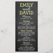 Typographie de tableau moderne Mariage Cartes de m (Devant)