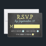 Typographie de tableau moderne Mariage Cartes RSVP<br><div class="desc">Cartes RSVP de Mariage Modernes Typographie De Tableau Roulette. Ajoutez votre libellé personnalisé à cette conception à l'aide des cases "Modifier ce modèle de conception" situées à droite de l'élément, ou cliquez sur le bouton bleu "Customiser" pour arranger le texte, modifier les polices et les couleurs et ajouter des informations...</div>