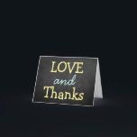 Typographie de tableau moderne Mariage Merci<br><div class="desc">Cartes postales de Mariage de Typographie de tableau moderne. Ajoutez votre libellé personnalisé à cette conception à l'aide des cases "Modifier ce modèle de conception" situées à droite de l'élément, ou cliquez sur le bouton bleu "Customiser" pour arranger le texte, modifier les polices et les couleurs et ajouter des informations...</div>