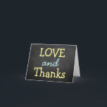 Typographie de tableau moderne Mariage Merci<br><div class="desc">Cartes postales de Mariage de Typographie de tableau moderne. Ajoutez votre libellé personnalisé à cette conception à l'aide des cases "Modifier ce modèle de conception" situées à droite de l'élément, ou cliquez sur le bouton bleu "Customiser" pour arranger le texte, modifier les polices et les couleurs et ajouter des informations...</div>