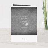 Typographie de tableau noir blanc carte de Noël (Dos)
