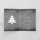 Typographie de tableau noir blanc carte de Noël (Intérieur)