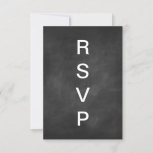 Typographie de tableau noir RSVP