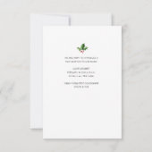 Typographie de vacances Noël faire-part de naissan (Dos)