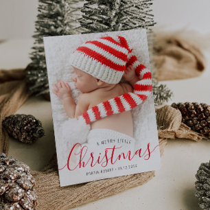 Typographie de vacances Noël faire-part de naissan