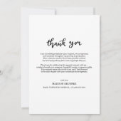 Typographie décontracté de Merci Script Diplômé Ph (Dos)