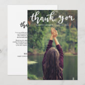 Typographie décontracté de Merci Script Diplômé Ph (Devant / Derrière)
