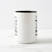 Typographie des amateurs de café Mug à deux tons (Centre)