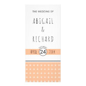 Typographie dessinée à la main programme de mariag (Devant)