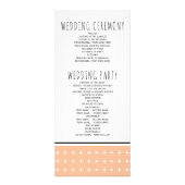 Typographie dessinée à la main programme de mariag (Dos)