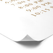 Typographie d'or Script Élégant Poster (Coin)