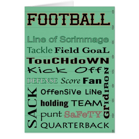 typographie du FOOTBALL (Devant)