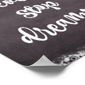 Typographie du tableau de bord : Citation de rêve (Coin)