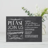 Typographie du tableau noir| Invitation de fête de (Debout devant)