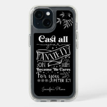 Typographie du texte blanc, 1 Pierre 5:7 Écriture