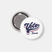 Typographie du vote - Magnet électoral (Recto/Verso)