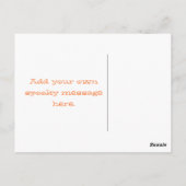 Typographie éffrayante Carte postale Halloween (Dos)