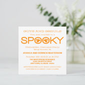 Typographie éffrayante Invitation du parti Hallowe (Debout devant)