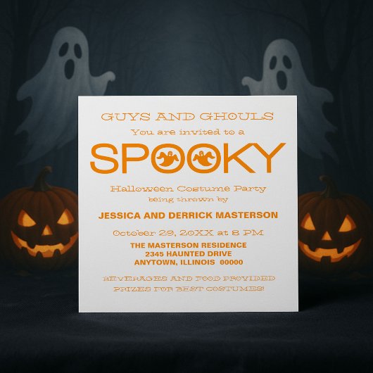 Typographie éffrayante Invitation du parti Hallowe