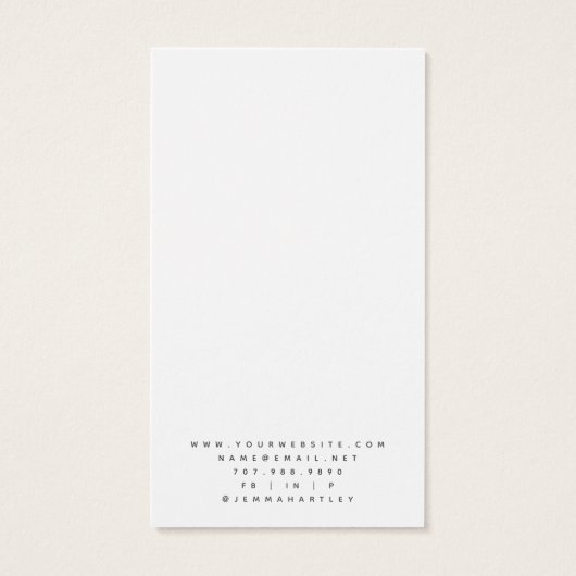 Typographie Élégante Élevant Bijoux (Dos)