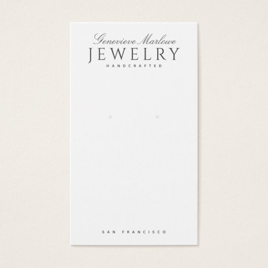 Typographie Élégante Élevant Bijoux (Devant)