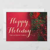 Typographie élégante l Carte de Noël de Noël de No (Devant)