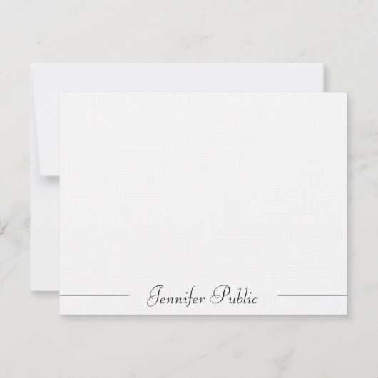 Typographie élégante Linge simple Modèle moderne (Devant)
