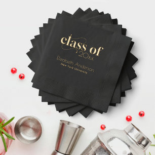 Typographie Élégante Moderne Fête de Diplômé Feuil