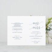 Typographie élégante Programmes de mariage Dusty B (Debout devant)