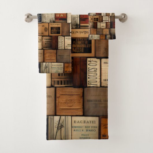 Typographie en bois et collage d'art 2 (En situation)