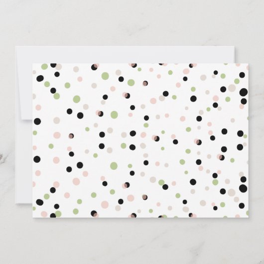 Typographie en gras Faire-part de grossesse (Dos)