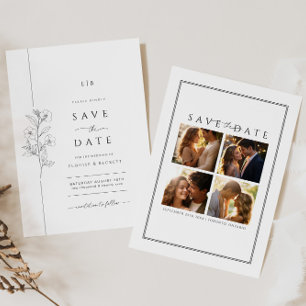 Typographie Enregistrer la Faire-part de mariage d