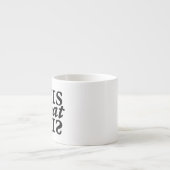 Typographie Espresso Mug (Devant)